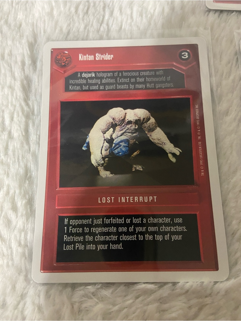 Kintan Strider Lost Interrupt Trading Card - Red Border